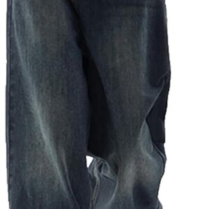 Women's Jeans Y2K Wide Leg Baggy Jeans High Waist Loose Vintage 90s Boyfriend Denim Pants
