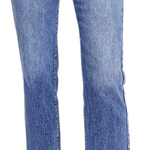 Astylish Womens High Waisted Straight Leg Ankle Jeans Casual Stretch Denim Pants