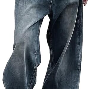 Women's Jeans Wide Leg Baggy Jeans Low Waist Y2K Loose Boyfriends Denim Pants Vintage Streetwear