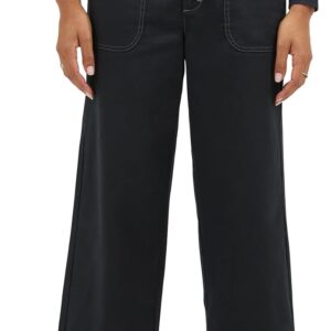 Womens Ultra Lux Comfort Wide Leg Utility Crop Capri Pant