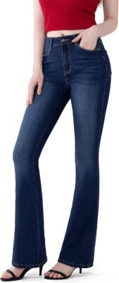 Women's Curvy Strtchy Bootcut Flare Denin Jeans